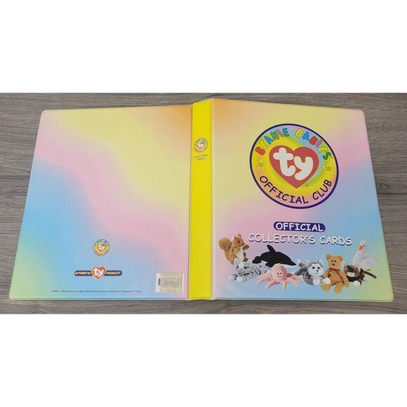 VTG 1999 Set of 126 Ty Beanie Babies Trading Cards Yellow Binder Membership Kit - Picture 2 of 15